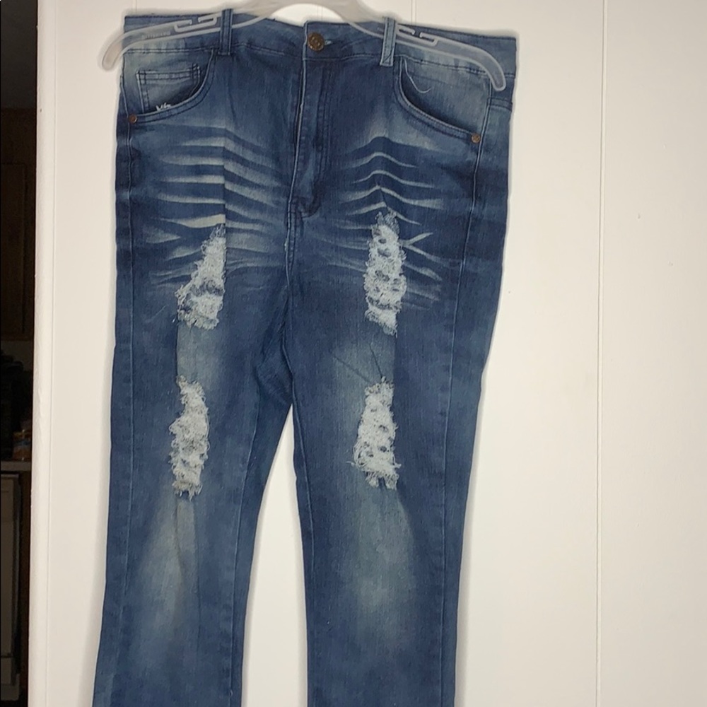 Hole-y jeans ..